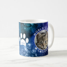 世界一のパパ猫の肉球写真スペース コーヒーマグカップ