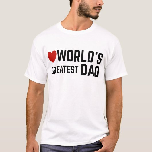 世界一のパパ Tシャツ (正面)