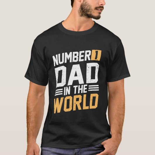 世界一のパパ Tシャツ (正面)
