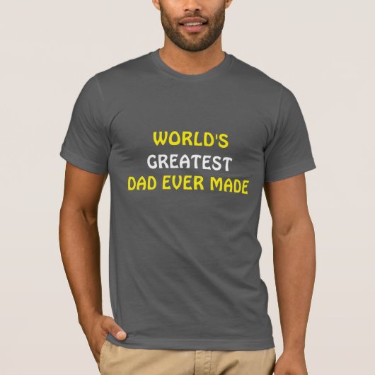 世界一のパパTシャツ Tシャツ (正面)