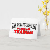 世界一のパーソナルトレーナー カード (黄色い花)