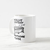 世界一のビブラホンおもしろい選手 コーヒーマグカップ (正面左)