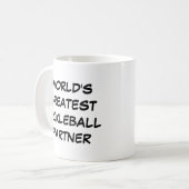 世界一のピクレボールパートナー コーヒーマグカップ (正面左)