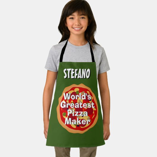 世界一のピザメーカーベーキングエプロン子供へ エプロン (インサイチュ)