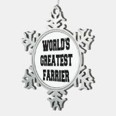 世界一のファリアー スノーフレークピューターオーナメント (右)