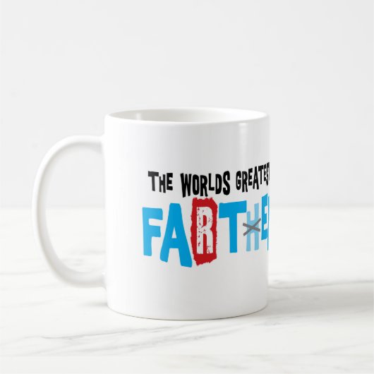 世界一のファーターだ！ コーヒーマグカップ (左)