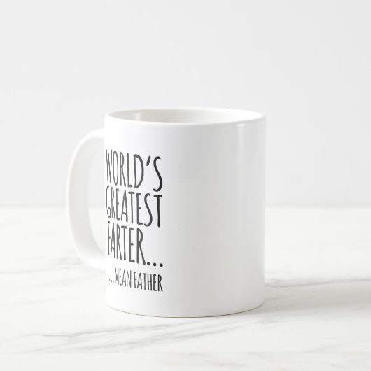 世界一のファーターコーヒーマグ コーヒーマグカップ (正面左)