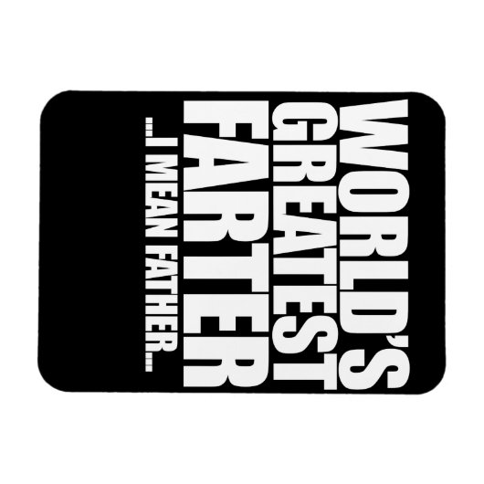 世界一のファーター私は父のための父を意味する マグネット (横)