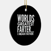 世界一のファーター私は父を意味する セラミックオーナメント (右)