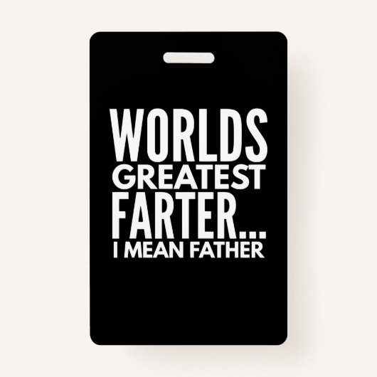 世界一のファーター私は父を意味する バッジ (正面)