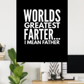 世界一のファーター私は父を意味する ポスター (ホームオフィス)