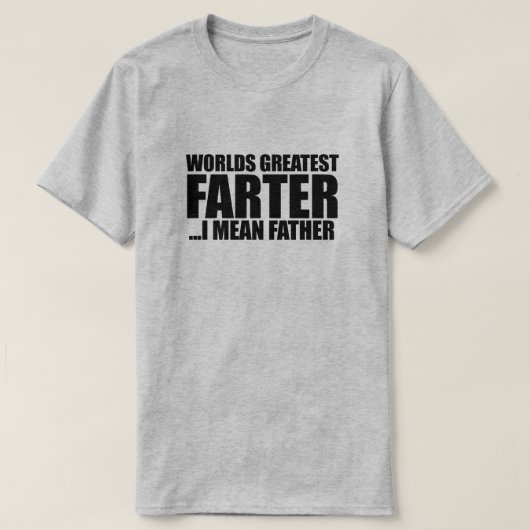 世界一のファーター私は父を意味する Tシャツ (デザイン正面)