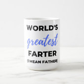 世界一のファーター親父のことさ コーヒーマグカップ (中央)