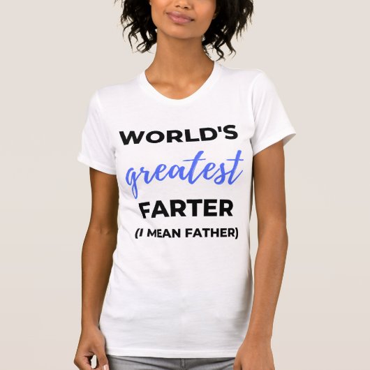 世界一のファーター親父のことさ Tシャツ (正面)