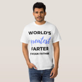 世界一のファーター親父のことさ Tシャツ (正面フル)
