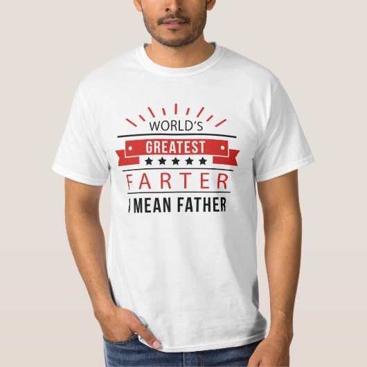 世界一のファーター Tシャツ (正面)