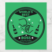 世界一のボス ワインラベル (シングルラベル)