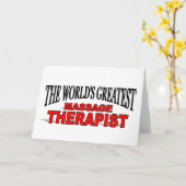 世界一のマッサージセラピスト カード (黄色い花)