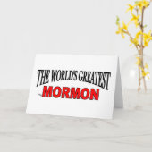 世界一のモルモン教 カード (黄色い花)