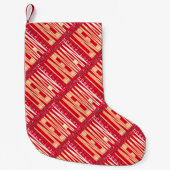 世界一のラインマン スモールクリスマスストッキング (正面)