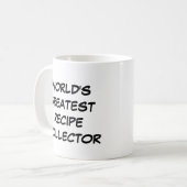「世界一のレシピ収集家」マグカップ コーヒーマグカップ (正面左)