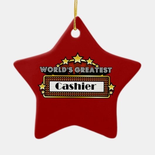 世界一のレジ係 セラミックオーナメント (正面)