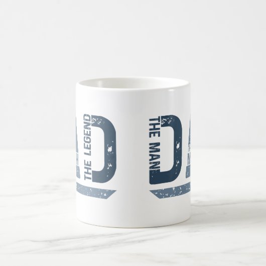 「世界一の伝説的パパ」父の日ギフト コーヒーマグカップ (中央)