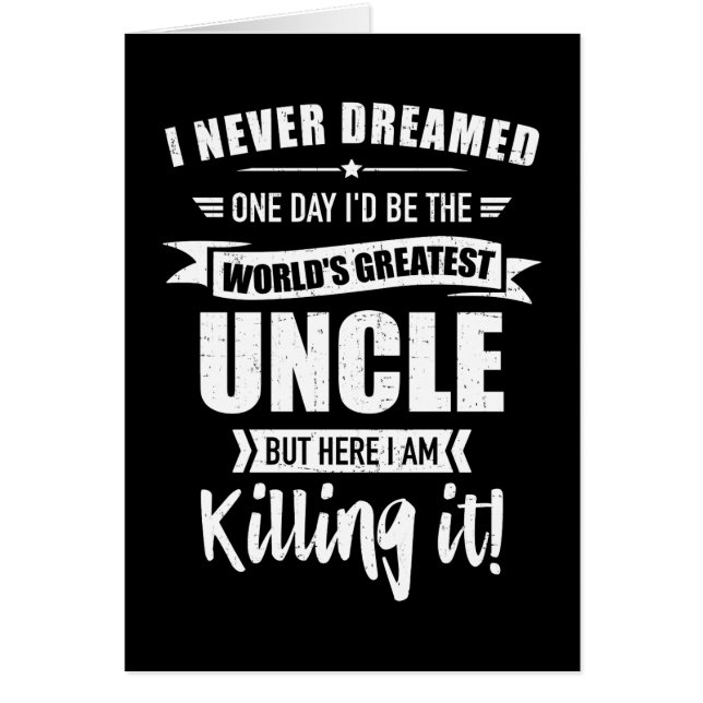 世界一の伯父とは夢にも思わなかった (正面)