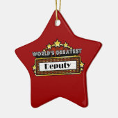 世界一の保安官代理 セラミックオーナメント (左)