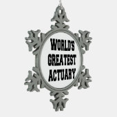 世界一の保険計理人 スノーフレークピューターオーナメント (左)