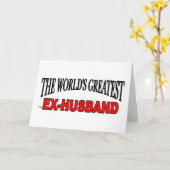 世界一の元夫 カード (黄色い花)