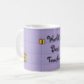 世界一の先生 コーヒーマグカップ (正面左)