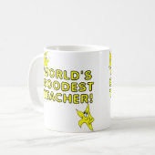 世界一の先生 楽しいマグカップ コーヒーマグカップ (正面左)