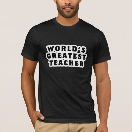 世界一の先生Tシャツ Tシャツ (正面)