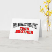 世界一の双子の兄弟 カード (黄色い花)