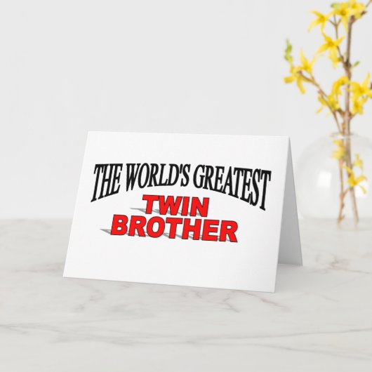 世界一の双子の兄弟 カード (黄色い花)