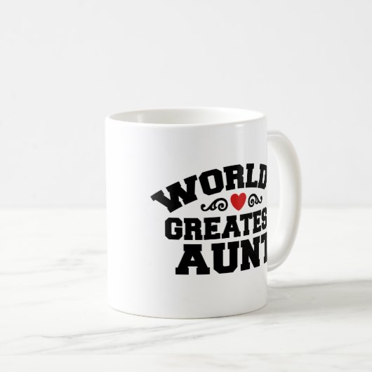 世界一の叔母 コーヒーマグカップ (正面右)