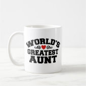 世界一の叔母 コーヒーマグカップ (左)