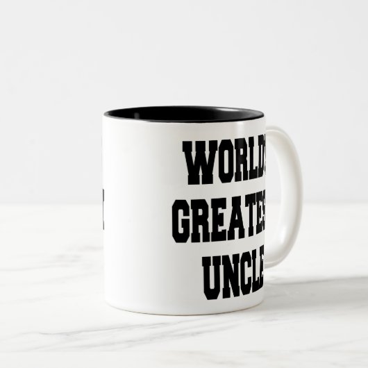 世界一の叔父 ツートーンマグカップ (正面右)