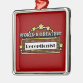 世界一の受付嬢 メタルオーナメント (左)