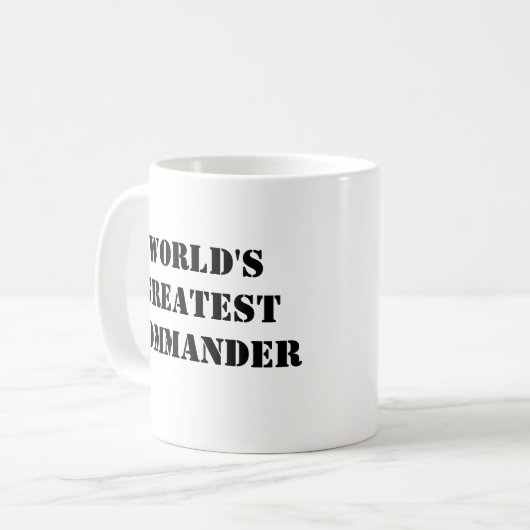 「世界一の司令官」マグカップ コーヒーマグカップ (正面左)