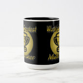 世界一の味数々の付きトロフィー ツートーンマグカップ (中央)