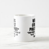 世界一の哲学おもしろい論 コーヒーマグカップ (中央)