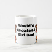 世界一の女の子のパパ贈り物 コーヒーマグカップ (中央)