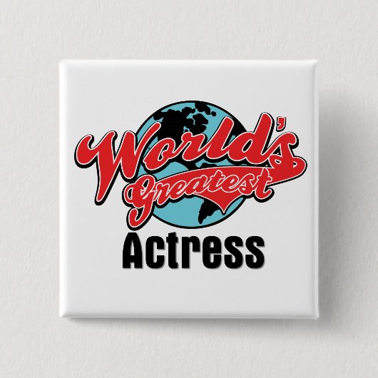 世界一の女優 缶バッジ (正面)