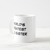 「世界一の姉」マグカップ コーヒーマグカップ (正面左)