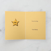 世界一の娘トロフィー賞挨拶 カード (内部)