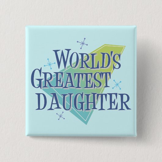 世界一の娘 缶バッジ (正面)