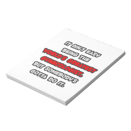 世界一の婦人科医のジョーク ノートパッド (回転)