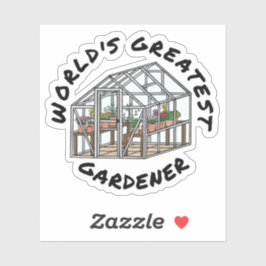 世界一の庭師、ガーデニングおもしろい シール